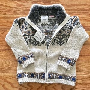 Zara Baby Boys Chunky Zip Up Sweater